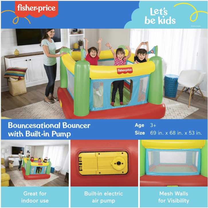 Fisher-Price™ Bouncesational Bouncer, Inflatable Bounce House
