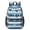 Rooster and Snowflake, variant on Rooster and Snowflake Blue Pattern 17" School Backpacks for Teens,Waterproof Oxford Fabric,S-Shape Padded Straps for School,Travel,Hiking,Camping