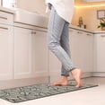 thumbnail image 3 of Jungle Printed Kitchen Runner Mat 47" x 20" - Beige Leaves Design - Stylish & Durable - Ideal for Homeowners & Renters - Non Slip & Comfort Floor Mat, 3 of 5