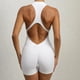 thumbnail image 5 of Traje de Yoga de verano para mujer, ropa deportiva corta de una pieza con manga, ropa de gimnasio, mono de entrenamiento de realce, ropa deportiva, 5 of 5
