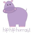 thumbnail image 2 of CafePress - Hip Hip Hurray Hippo Throw Blanket - Soft Fleece Throw Blanket, 50"x60" for All Ages, 2 of 2