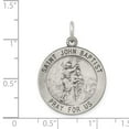 thumbnail image 4 of Auriga Fine Jewelry 925 Sterling Silver Antiqued Saint John the Baptist Medal for Women (L- 30 mm, W- 22 mm), 4 of 6