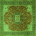 thumbnail image 1 of Ahgly Company Indoor Square Medallion Green Traditional Area Rugs, 8' Square, 1 of 1