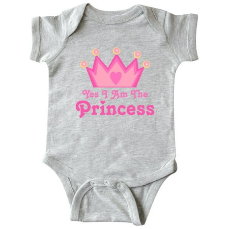 

Inktastic Yes I Am The Princess Crown Gift Baby Girl Bodysuit