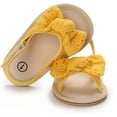 thumbnail image 4 of Infant Baby Girls Sandals Soft Sole T-Strap Toddler Flats First Walkers Summer Shoes, 4 of 7