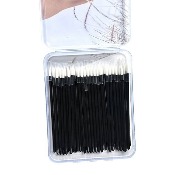 Awwp Single Ended Eyeliner Brush with Cap, Precision Nylon Bristles for Lips & Eyes, Disposable Travel Makeup Tool, On-The-Go Touch Ups