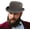 Grey, variant on Men's  Fedora Hats Women Felt Bowler Derby Hat with