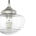 thumbnail image 4 of Hunter - Saddle Creek 3-light Brushed Nickel, Large Cluster Light, Dimmable, Schoolhouse Style, Linear Shaped, for Bedrooms, Kitchens, Dining, Living Rooms - 19497, 4 of 8