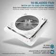thumbnail image 6 of Hike Crew 14" RV Roof Vent Fan, 12V, 10-Speed, White, 6 of 8