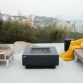 thumbnail image 5 of Elementi Plus Bergen Natural Gas Fire Pit for Outside Outdoor Fire Pit Table Smokeless Firepit Concrete Square Fire Table Patio Heater Fireplace 60000 BTUs - Dark Grey, 40 x 40 Inches, 5 of 11