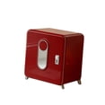 thumbnail image 4 of Rongfmy Desktop File Organizer Cabinet Secure Storage Organizer for Study Space Home Red, 4 of 9
