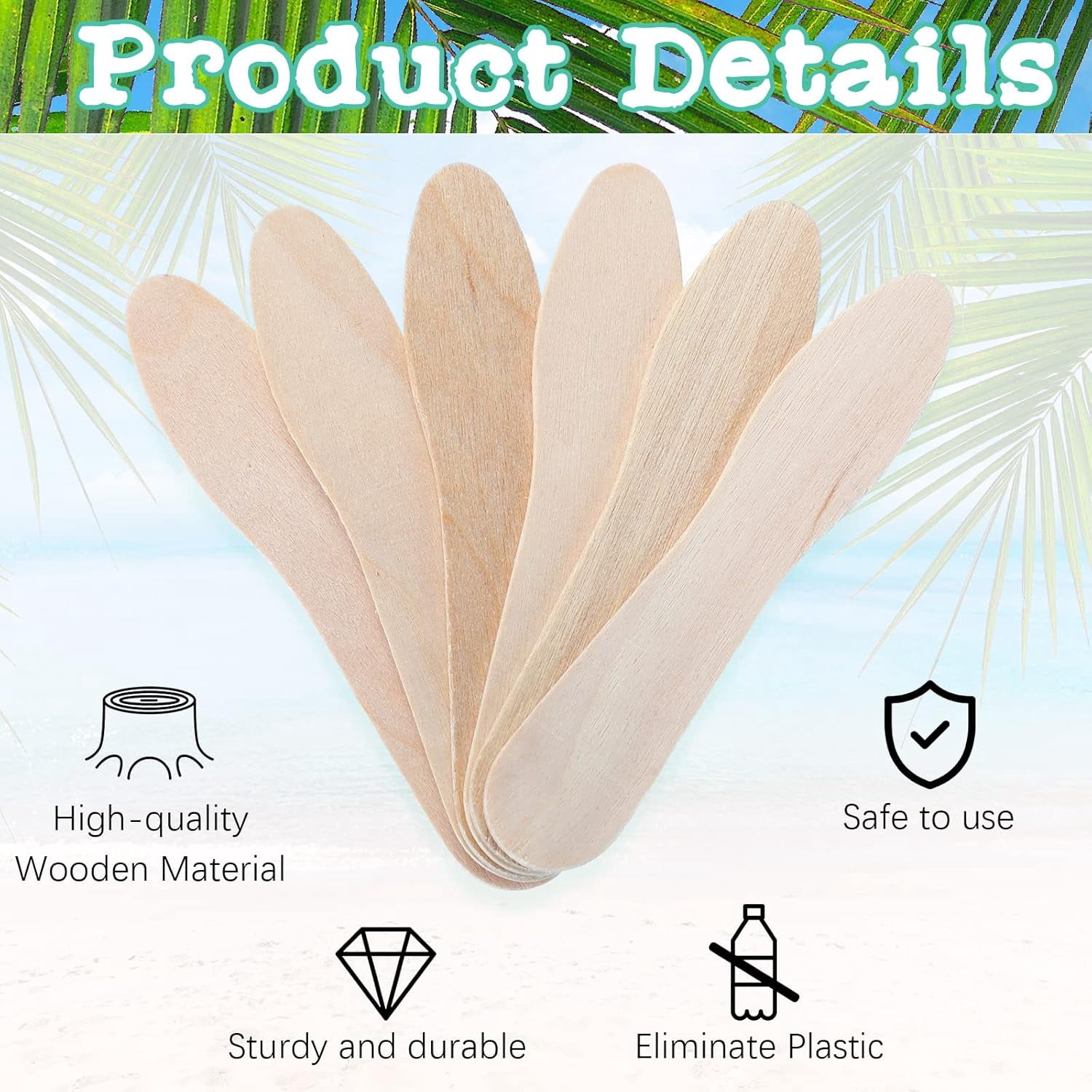 1500 Pcs Wooden Ice Cream Sample Spoons Bulk Disposable Honey Gelato Tasting Sticks Cutlery Mini Wood Chocolate Hot Cocoa Essential Small Wedding Dessert Spoon for Eating Sampling Craft 3 Inches