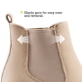 thumbnail image 4 of Botas Chelsea Nude con Tacón Grueso Alto de DREAM PAIRS, 4 of 7
