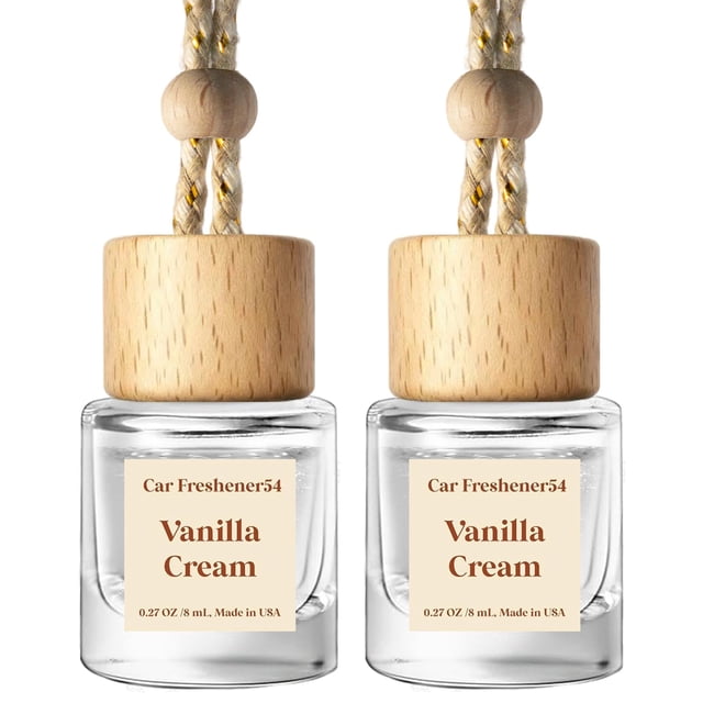 Ambientador para auto C Classy Vanilla Cream, paquete de 2