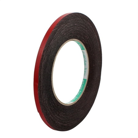 6mm x 1mm Single Sided Self Adhesive Shockproof Sponge Foam Tape 10M Length Red