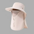 thumbnail image 3 of Summer Sun Wide Brim Hat With Cape For Women Desert Hat Mens Floppy Hat Summer Evaporating Hat Large Visors for Women Pool Caps for Women Shelter Hat Calf Hair Hat Baseball Mesh Hats for Men Travel, 3 of 3