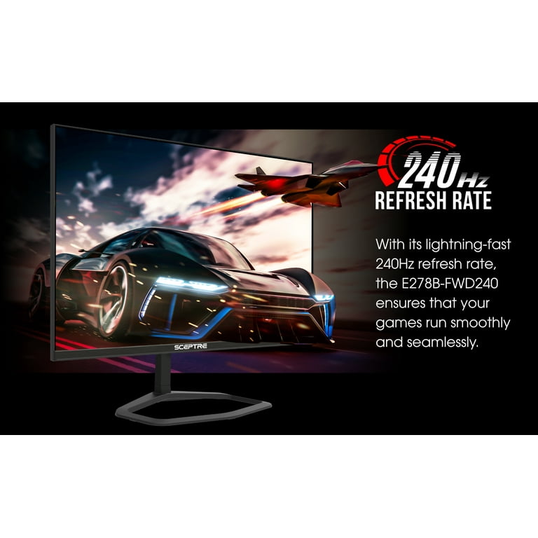 Sceptre 27 inch 240Hz Gaming Monitor AMD FreeSync Premium HDMI DisplayPort  Build-in Speakers Machine Black 2024 (FWD240 Series)