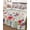 Charcoal, Sky Blue, Dusty Rose, variant on Twin XL Quilt Bedding Set, Farmhouse Flowers Reversible Summer Quilt 3 Pieces, Blue Red Florals Stems Minimalist Beige Lightweight Bedspreads Coverlets with 2 Pillow Shams for All Seasons