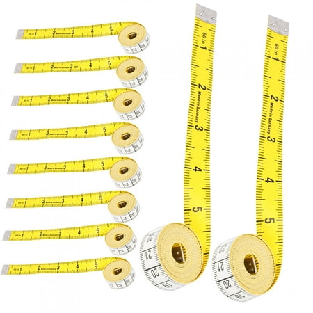 LAFGUR 10 pièces ruban à mesurer double face corps ruban à mesurer souple  ensemble 150 cm / 60in pour