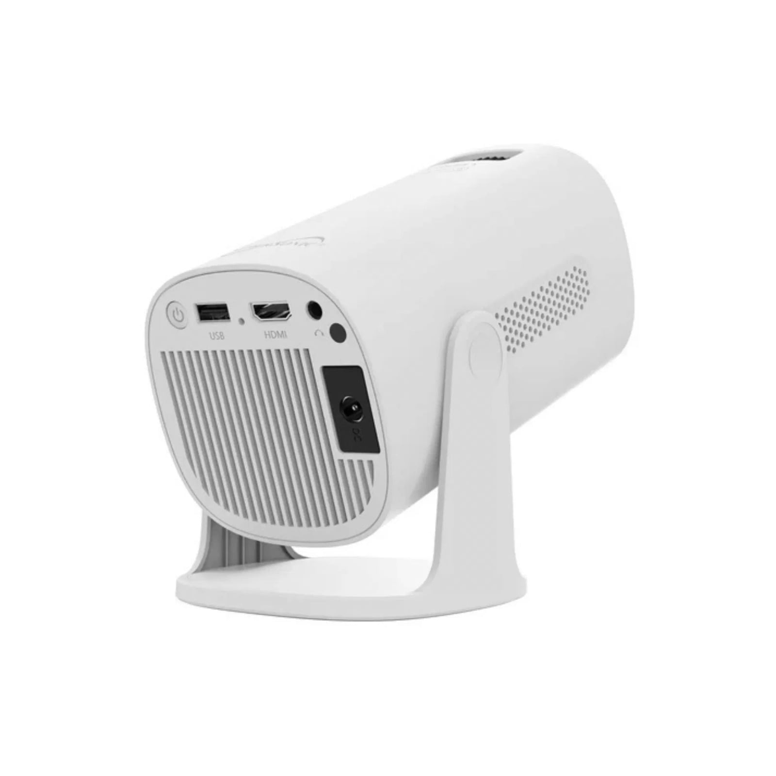 Intelligent WiFi streaming projector, featuring built-in Wi-Fi and Bluetooth 5.3, aurora light effect, mirror projection, suitable for home entertainment and meeting rooms.