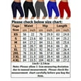 thumbnail image 2 of Women's Wide Waistband Biker Leggings Bike Shorts for Workout Running Athletic Yoga Knee Length Pants Plus Size, 2 of 2