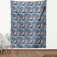 thumbnail image 4 of Ambesonne Tropical Fabric by the Yard Upholstery, Palm Leaves Hawaiian Art, 10 Yards, Pale Ruby and Dark Indigo, 4 of 5