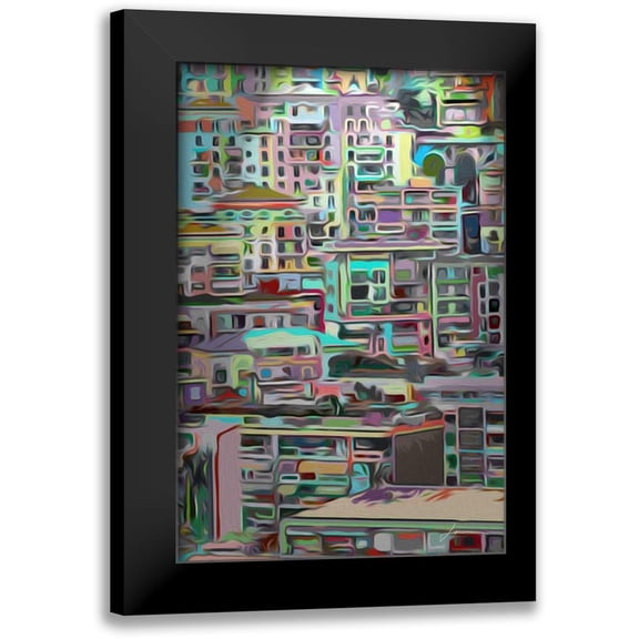 Burghardt, James 11x14 Black Modern Framed Museum Art Print Titled - Stack IV