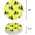 thumbnail image 1 of RYLABLUE Lemon Set of 6 Round Coaster for Drinks, Absorbent Ceramic Stone Coasters Cup Mat with Cork Base for Home Kitchen Room Coffee Table Bar Decor, 1 of 5