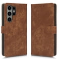 thumbnail image 4 of PANDACO Brown Wallet Case for Samsung Galaxy S24 Ultra, 4 of 5