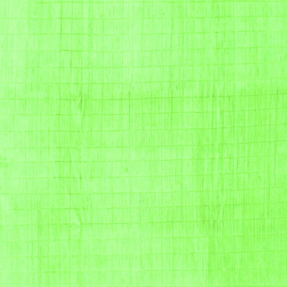 Ahgly Company Indoor Square Solid Green Modern Area Rugs, 3' Square