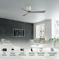 thumbnail image 2 of Matthews Fan Company IR3H-BW-BW-52 Irene 52" Barn Wood Hugger Ceiling Fan with 3 Blades, Remote and Wall Control, Indoor/Outdoor Damp Rated, 2 of 6