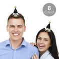 thumbnail image 2 of Big Dot of Happiness New Year's Eve - Gold - Mini Cone 2026 New Years Eve Resolution Party Hats - Small Little Party Hats - Set of 8, 2 of 8