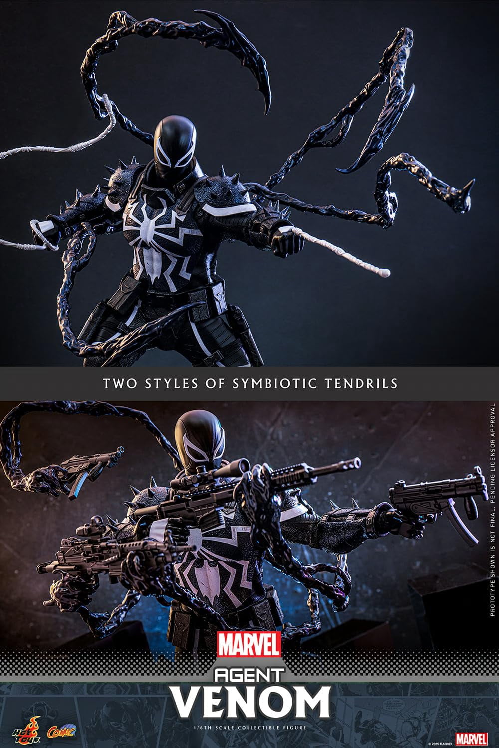 Hot Toys Marvel Comics Spider-Man Agent Venom 1/6 Scale 12" Collectible Figure