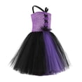 thumbnail image 7 of Odeerbi Girls Dresses Autumn Baby Festival Witch Mesh Tutu Skirt Performance Skirt Purple, 7 of 7