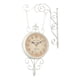 thumbnail image 2 of Reloj de pared de doble cara redondo decorativo con diseño de granja y pilas. Blanco, 2 of 9