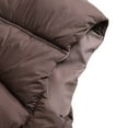 thumbnail image 5 of Girls Puffer Solid Color Vest Winter Sleeveless Quilted Jackets Boys Lightweight Zipper Waistcoat Coat Coffee 140, 5 of 8