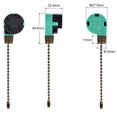 thumbnail image 3 of Unique Bargains Pull Chain Switch 3 Speed ZE-268S6 w Chain for Ceiling Fan Lamp Green Bronze, 3 of 5
