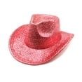 thumbnail image 3 of Women's Big Brim Cowboy Hat Western Bowler Hat, 3 of 3