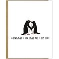 thumbnail image 1 of Tarjeta de boda divertida de Rockdoodles para boda y compromiso con pingüino, 1 of 8