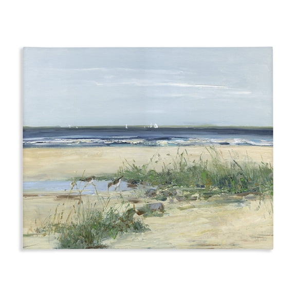 Stupell Industries Tropical Beach Marsh Sandpipers Canvas Art, 20 x 16, by Sally Swatland