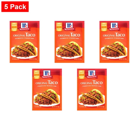 McCormick Original Taco Seasoning Mix 1 oz - 5 Pack
