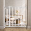 GIANNA Easy WalkThru Safety Gate for Doorways and Stairways, Fits 29.1 - 43.3 Inch Openings, With Auto-Close/Hold-Open Features, 30-inch Tall, White