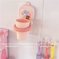 thumbnail image 1 of Kawaii Sanrio Hello Kitty Toothbrush Holder Cartoon Plastic Toothbrush Holder Mouthwash Cup Toothpaste Tube Storage Rack, 1 of 7