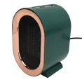 thumbnail image 3 of Electric Space Heater 1200W High Power Quiet Overheating Protection Dump Shutoff Dual Speed Adjustable Desk Ceramic PTC Heater Fan for Winter Green EU Plug 220V, 3 of 5