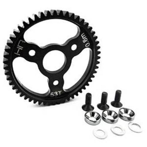 Hot Racing Steel Spur Gear 53t 0.8 ModGunmetal Traxxas HRASJT253 Gears & Differentials