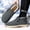 Gray, variant on Men Slip on Warm Thick Fleece Lined Ankle Snow Boots Cozy Plush Lining Cold Weather Casual Booties Lightweight Windproof Footwear Gray 10(46)