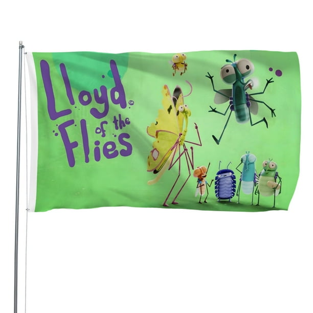 Lloyd de las Moscas Bandera impresa con temática, regalo perfecto para fanáticos, amigos y familiares, y adecuada para actividades al aire libre e interiores, decoraciones de fiesta. 120*180CM