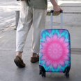 thumbnail image 3 of Pink Blue Tie Dye Flower Pattern Luggage Cover Fashion Suitcase Cover Baggage Covers Fit 25-28 Inch Luggage (Go Travel), 3 of 5