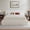 Cream White-Channel, variant on Vanress Queen Size Bed Frame with Headboard, Cloud Upholstered Platform Bed Frame, 4.1 Inch Foam Cushioned, No Box Spring, Easy Assembly, Brown