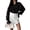 Black, variant on Women Sheer Long Sleeve Tops See Through Mesh Blouses Trendy Button Down Shirts Tunic